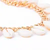 Women Shell Nappel Cadlets Beach Caving Cadle Chain Regalo per Love Fidrifamiglia Accessori per gioielli di moda