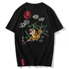 남자 티셔츠 일본 스트리트웨어 남성 2022 패션 그래픽 코튼 탑 티