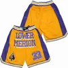 Film Pocket Marty Mar MARTIN Basketball Shorts Payne 1992 90s TV Show MULTICOLOR Just Don LEADER Wear Sweatpants Taille élastique BEAVIS AND BUTT-HEAD HOUSE DOWN Pant