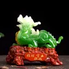 Objets décoratifs Figurines Chinois Chanceux Argent Pixiu Résine Ornements Artisanat Bureau À Domicile Décor De Bureau Salon Cave À Vin Decoratio