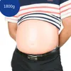 Men's Body Shapers Fake Pregnant Woman Belly Silicone Props Beer Pregnancy Pographer Acting Latex UnderwearMen's