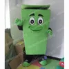 Performance Green Garbage Can Mascot Costumes Carnival Hallowen Gifts unisex vuxna Fancy Party Games outfit Holiday Celebration Cartoon Character Outfits