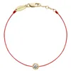 B01-001C Röd tråd Guldfärg Redline Charm Armband för kvinnor Julklapp 220414