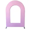 Party Decoration Custom Blue Open Arch Backdrop Cover Solid Color Kids Baby Shower Birthday Wedding Chiara Wall Panel Arched Metal Stand Fra