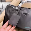 Homens Moda Moda Duffle Bag Black Nylon Bagage Bags de viagem