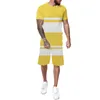 Herrspårssuiter sviter män italienska mäns 2 stycken Athletic Sports Set T -shirt och shorts set mesh träning kläder kostym byxor mager f