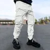 Мужские брюки мужская случайная расслабленная пригодность для спорта малыш 4 грузоподъемность хип -хоп техническая одежда Harem Jogger Swathant