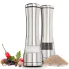 Manual de acero de acero inoxidable Salt Pepper Hierbs Grinder con herramientas de cocina de cocina ajustables 4.23