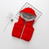 Gilet per bambini Capispalla per bambini Cappotti invernali Abbigliamento per bambini Caldo cotone con cappuccio Neonati maschi Gilet per età 3-11 anni 220826