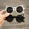 Junge Mädchen Niedliche Cartoon Bär Form Mode Runde Sonnenbrille Kinder Vintage UV Schutz Klassische Kinder Brillen 220715