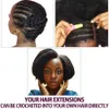 Afro Kinky Haarverlängerungen liefern gehäkelte Dreadlocks Perückenzubehör Puffy