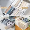 7 Gitter Kleiderschrank Kleidung Organizer Fach Aufbewahrungsbox faltbar Schrank Schublade Organizer