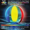 Accessories 16 Light Colors Inflatable LED Light up Beach Ball Glow Ball Pool Games for Adults Kids for Beach Pool Game Party Remote Control 2