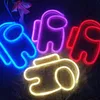 Led Neon Sign Light SMD2835 Indoor Night Astronauta Modello Holiday Xmas Party Decorazioni di nozze Lampade da tavolo2079989