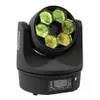 Lampor 4st och flygcase 6x15w RGBW 4in1 LED BEE Eyes Beam Moving Head Light DMX Stage Light Dimmer 10/15 -kanaler