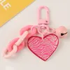 Creative Spot Love Chain Keychain Cartoon Candy Color Bell Keyring Pendant Women Girls Fashion Key Chain Student Bag Decorations Accessories Multicolor Options