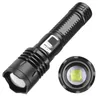 懐中電灯トーチ18650の電池LED USB充電式ズーム可能なトーチランタンランプの電球