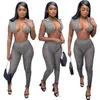 Sexy 2Pcs Bikini Set Womens Beach Mesh Sheer Pants Up Maillots De Bain Crop Top Outfits Femmes Vêtements