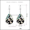 Dangle Chandelier Earrings Jewelry Wholesale Natural Abalone Teardrop Paua Shell Handmade For Women Teen Girl Es1D016 Drop Delivery 2021 Q