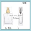 Packing Bottles Office School Business Industrial Promotion Price 30Ml 50Ml Clear Glass Spray Refillable Perf Dhade