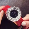 Wristwatches Fashion Dress Watches Big Rhinestone Quartz Wrist Watch Ladies 2022 Luxury Top Brand