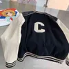 Уличная одежда мужская бейсбольная куртка 2022 Весенняя буква c вышиваемая пэчворки