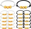 Titanium Sport Accessories Bracelete de charme de softball Ajuste com pulsões de corda de corda trançada pulseiras de bola para adultos adolescentes de festas de festa de aniversário favores