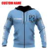 PLstar Cosmos 3DPrinted est Nurse Custom Name Art Unique Hrajuku Streetwear Unisex Casual Hoodies Zip Sweatshirt Q 1 220713