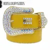 2022 BLOTSIMON Billts for Men Women Shiny Diamond Belt White Blanc Classic Cintura Uomo Boosluxurygoods6742220