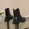 2023 Designer di lusso Donna Fashion Ankle Martin Boots Australia Spazzoted in pelle Rimovibile rimovibile Monolite Black Lady Teli con scatola