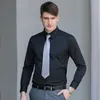 Men's Dress Shirts Mens Business Formal Shirt White Blue Black Long Sleeve For Wear Office Salesmen BlouseMen's Vere22