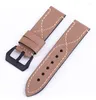 Watch Bands Watchband Genuine Cow Leather Straps Black Brown Gray Wear-resistant Swearproof 20mm 22mm 24mm 26mm Accessories Deli22