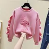 Hoodies Swefsshirts Girls Clothes Autumn Sybroidered Sweater Pullover Version Prityrens Childrens Fashion Doteling Shirt Childrens Clothing 220826