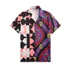 summer LUXURY Italy Designer Shirts starfish Men's Fashion Bowling Shirt Hawaii Floral Casual Shirts Men loose Short Sleeve Dress Shirt 9999