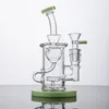 Heady Cam Torus Harnak Harnaklar Duş Başlığı PERC Cam Bongs Recycler Klein Su Boruları 14mm Dişi Eklem ile Kase Yağı Dab Teçhizatları