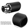 Manifold & Parts Carbon Fiber Car Modified Exhaust Pipe Rear Tip Tail Throat Universal 54-89mm