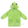 Waterproof Children Raincoats Cartoon Design Baby Summer Rainwear Ponchon 90-130cm Length