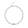 Цепи мода серебряный цвет бриллиантовой бабочка ожерелье женская личность короткие ключи