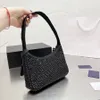 디자이너 호보 언더 암 숄더백 패션 다이아몬드 나일론 토트 고급 문 모양 중간 가방 여성 크로스 바디