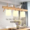 Pendant Lamps Originality Personality Birdie Restaurant A Chandelier Northern Europe Concise Modern Dining Room Table Lamp Solid Wood LedPen