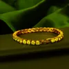 Bracelets porte-bonheur mode rond Zircon bracelets pour femmes couleur argent avec cristal clair amitié Bracelet cadeauxCharmCharm