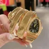 Merk Horloges Dames Dames Slangvorm Diamant Stijl Stalen Metalen Band Quartz Klok Modeontwerper Geschikt Duurzaam Persoonlijkheidspak