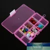 Plastic Organizer Beads Portable Earring Pill Adjustable Storage Transparent Jewelry 10 Slots Box Ring Case Travel Bins