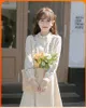 Casual Dresses Japanese Retro Literature and Art Liten Fresh Forest Spring Summer Women's Clothing Midje broderad bomullsklänning.