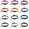 Dog Collars & Leashes Fashion Cute Frosted Cat Collar Adjustable Shine Charming Small Pets Cats With Bell Nylon Strap Pet Puppy AccessoriesD