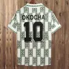 1994 Okocha Finidi Mens Retro Soccer Jerseys 1996 1998 National Team Home Green White Away Fotbollskjorta Vuxen Kortärmad