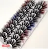 Hand Made Reusable Curly Crisscross Color False Eyelashes Soft & Vivid Multilayer Thick Fake Lashes Messy Eyelash Extensions Eyes Makeup 4 Models DHL