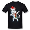 Men's T-Shirts Dabbing Siberian Husky Santa Christmas Men's T-shirt Size Cool Casual Pride T Shirt Men Unisex 2022 Fashion TshirtMen's