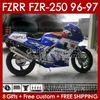 مجموعة Bodys لـ Yamaha FZR250R 96-97 FZRR FZR 250R 250RR FZR 250 R RR 96 97 Bodywork 144NO.64 FZR-250 FZR250 R RR FZR250RR