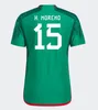 2022 Mexiko Soccer Jerseys H.Lozano Chicharito Raul World 22 23 Cup Player Version 2023 G dos Santos Ochoa Camisetas de Futbol Long Sleeve Men Kid Kit Football Shirts